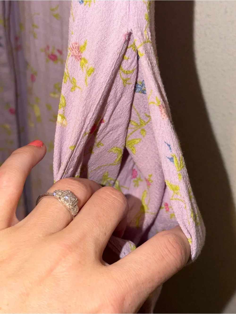 Matilda Jane Lavender Floral Sundress with Pink and Yellow Blooms - Picture 4 of 4